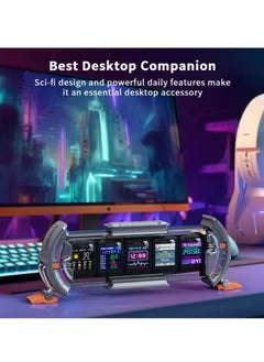 Divoom Times Gate Pixel Art Game Setup Clock, Smart Watch Control, 128x128 IPS Screen Informative Display - Desert Games