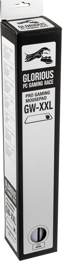 Glorious GW-XXL PC Gaming Race Extended Tall Pro Gaming Surface Mousepad, Anti-Slip Rubber, Dimension (14x3x457mm), White | GW-XXL - Desert Games