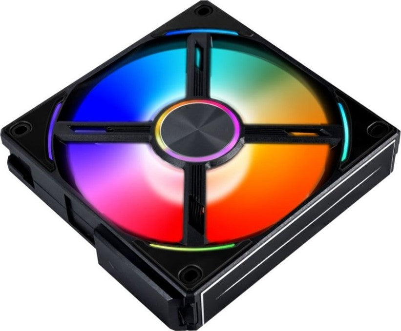 Lian Li UNI FAN AL120 Digital Addressable RGB 120 Fan, Single Pack, Black | G99.12AL1B.00 - Desert Games