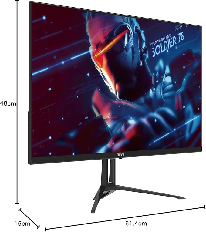 Twisted Minds 27 Inch Display Fast IPS Gaming Monitor - 1920 x 1080 FHD Resolution, 100 Hz Refresh Rate, 16:9 Aspect Ratio, 1 ms Response Time - Black (TM27FHD100IPS) - Desert Games