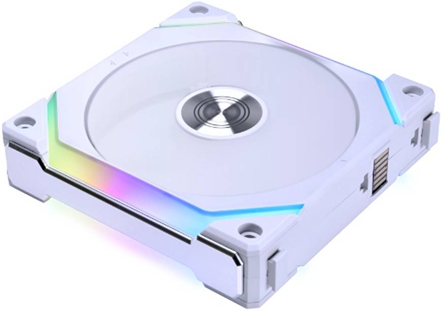 Lian-Li UNI FAN SL120 V2 Revolutionized Daisy-Chain ARGB Fan, 1 Pack, White | G99.12SLV21W.00 - Desert Games