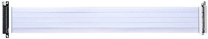 Lian Li 600mm PCI-E 4.0 Riser Cable, 16GT/s Bit Rate, Double Bandwidth Of PCIe 3.0, White | PW-PCI-4-60W - Desert Games