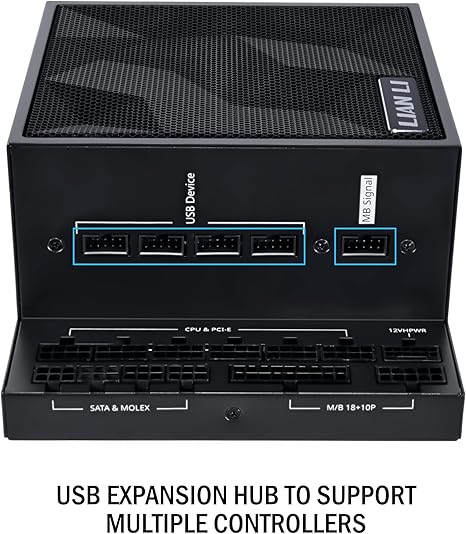 Lian Li Edge Series-1300W Full Modular Power Supply - Black (EG1300BE.US) - Desert Games