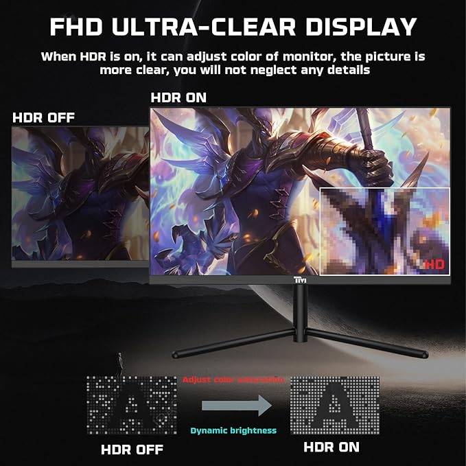 Twisted Minds 27-Inch Flat Gaming Monitor, FHD 1920 x 1080, 0.5ms Response Rate, HDR, 192Hz Refresh Rate, Fast IPS, Experience Smooth, Blur-Free Gaming, Multiple I/O & HDMI 2.1 - Desert Games