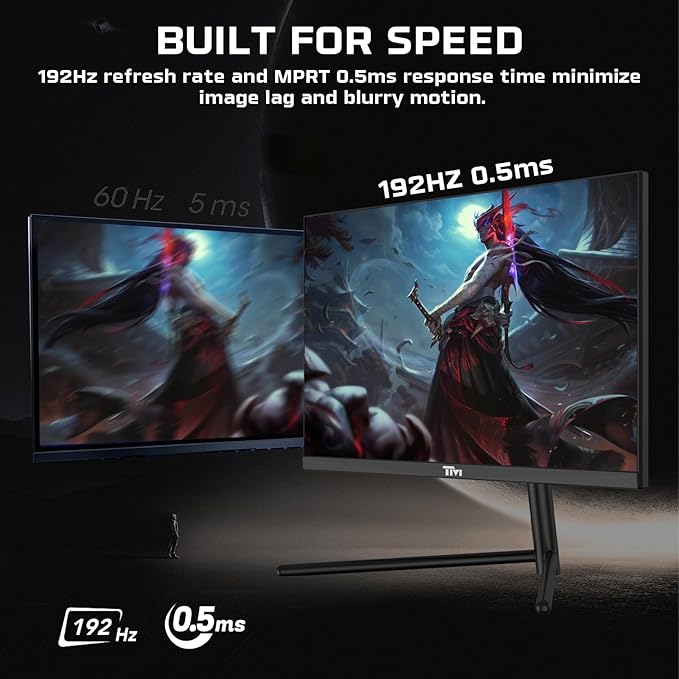 Twisted Minds 27-Inch Flat Gaming Monitor, FHD 1920 x 1080, 0.5ms Response Rate, HDR, 192Hz Refresh Rate, Fast IPS, Experience Smooth, Blur-Free Gaming, Multiple I/O & HDMI 2.1 - Desert Games
