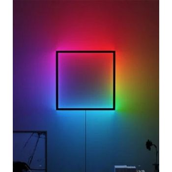 Gadgeton Modern Square RGB LED Wall Lamp with Remote Control - 745610 - Desert Games