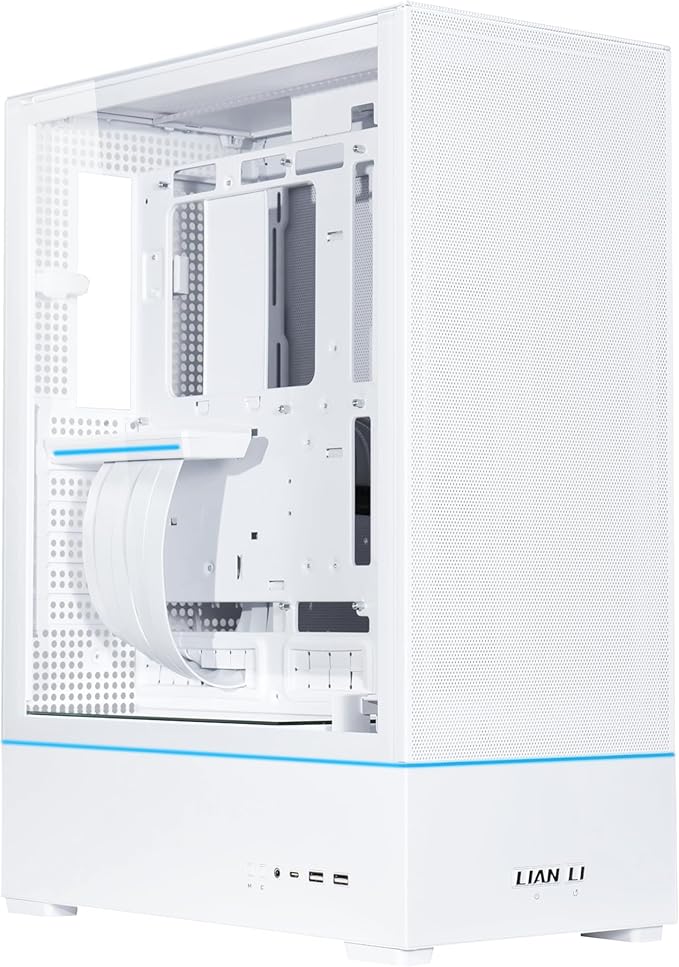 Lian Li SUP 01 Mid-Tower Case - White, Premium Aluminium PC Chassis - Desert Games