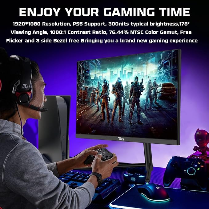 Twisted Minds 27-Inch Flat Gaming Monitor, FHD 1920 x 1080, 0.5ms Response Rate, HDR, 192Hz Refresh Rate, Fast IPS, Experience Smooth, Blur-Free Gaming, Multiple I/O & HDMI 2.1 - Desert Games