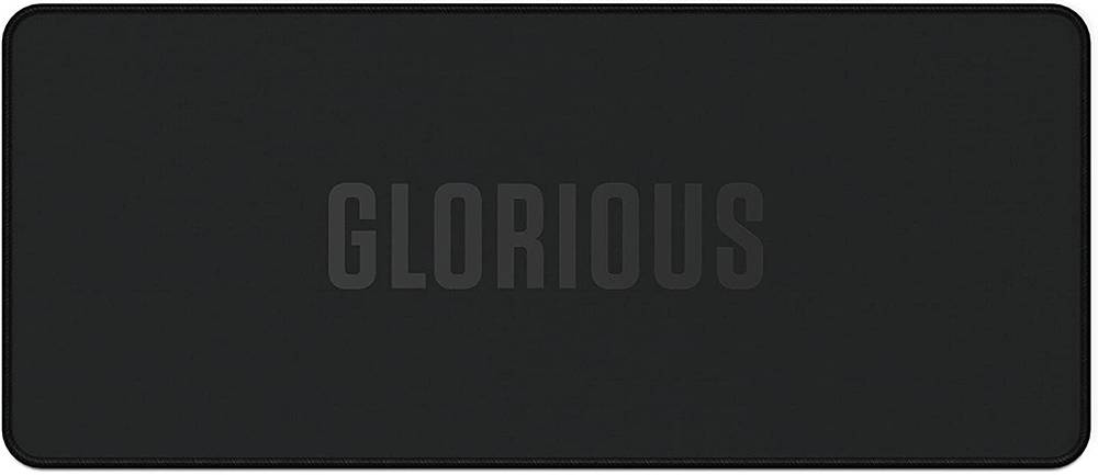 Glorious Sound Dampening Keyboard Mat, 75% TKL Compact Keyboard Deskpad, Non-Slip Rubber Base, Washable Cloth Surface, Durable Stitched Edges, 13.7 x 5.7 in, Black | GLO-KBM-TKL-B - Desert Games