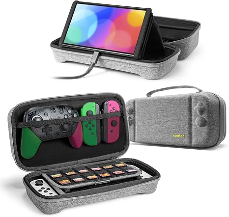 Tomtoc Carrying Case for Nintendo Switch - Gray - Desert Games