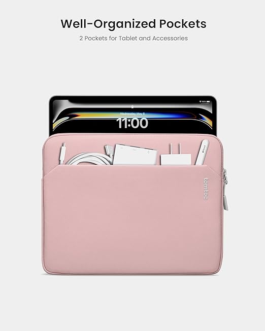 Tomtoc A18-A016 iPad Sleeve Case 10.5″ - Pink - Desert Games