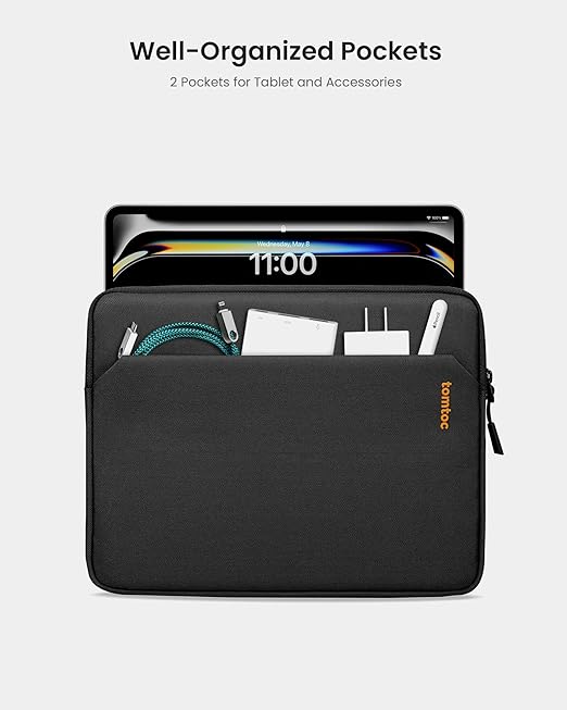 Tomtoc A18-A016 iPad Sleeve Case 10.5″ - Black - Desert Games