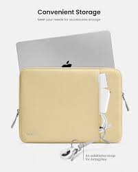 Tomtoc Defender-A13 Laptop Sleeve for 14 inch MacBook Pro - Yellowish - Desert Games