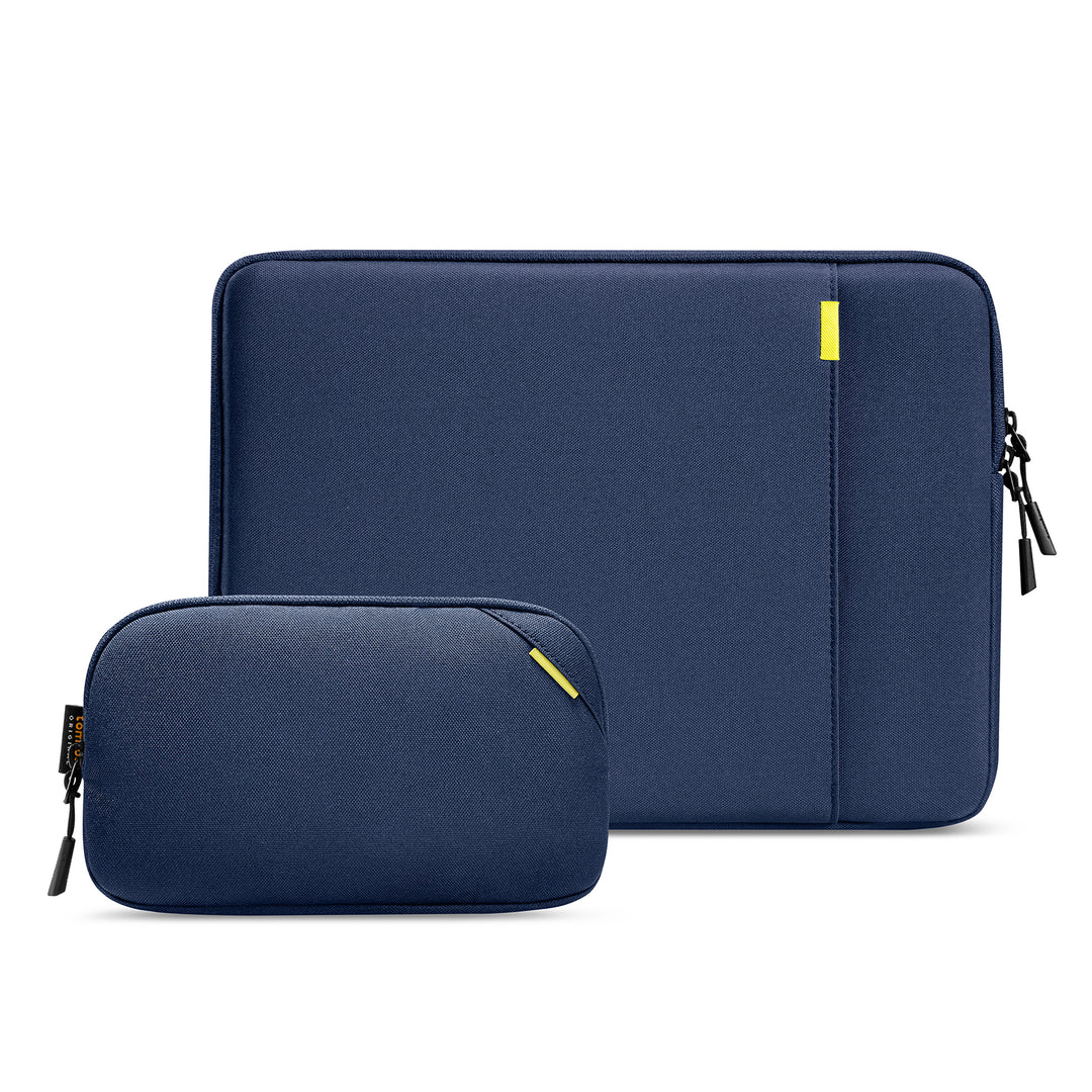Tomtac Defender-A13 Laptop Sleeve Kit for 16 inch MacBook Pro - Navy Blue - Desert Games