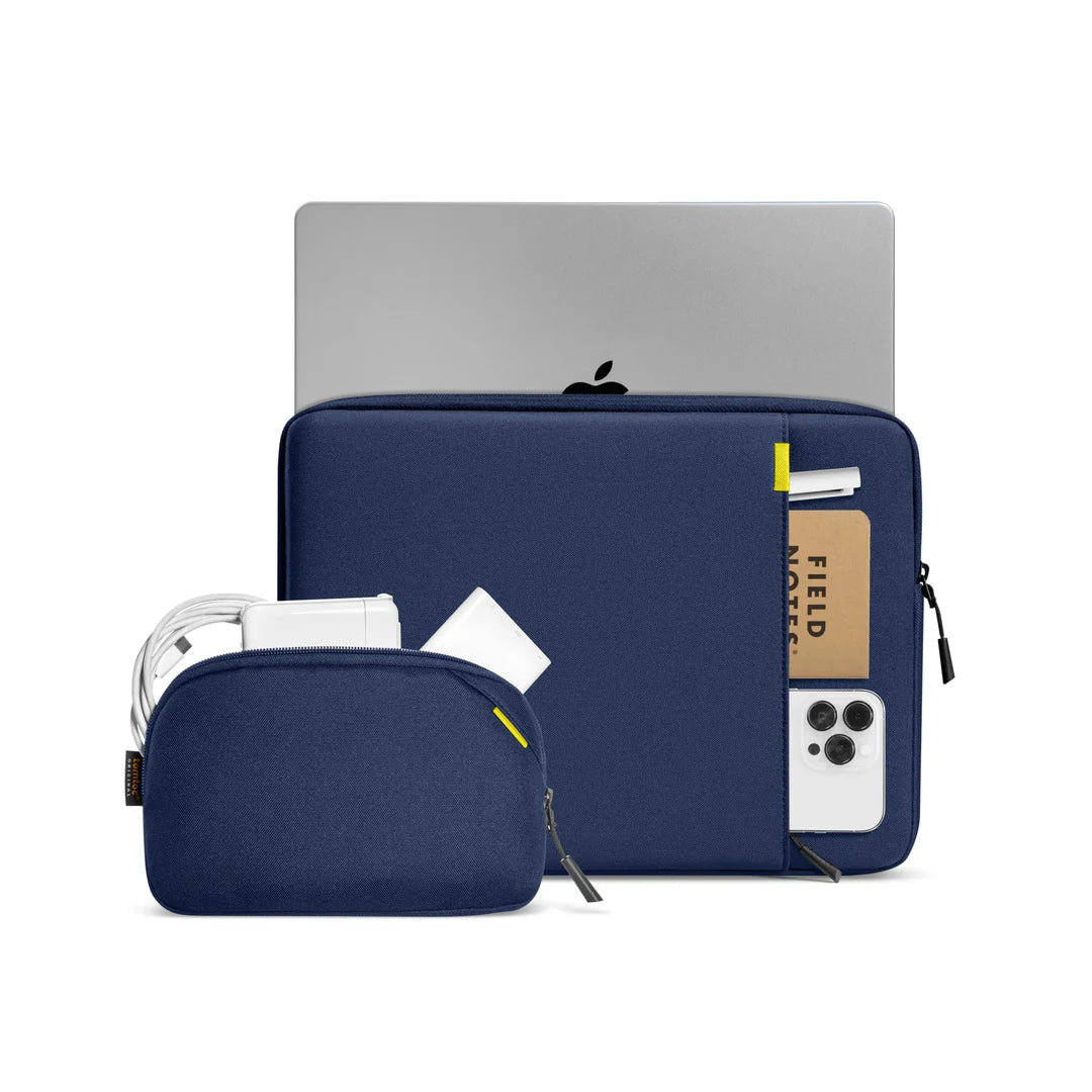 Tomtac Defender-A13 Laptop Sleeve Kit for 16 inch MacBook Pro - Navy Blue - Desert Games