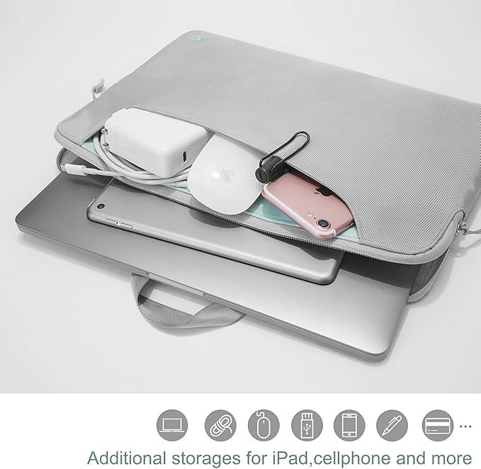 Tomtoc TheHer-A21 Laptop Handbag 13.5 Inches - Silver - Desert Games