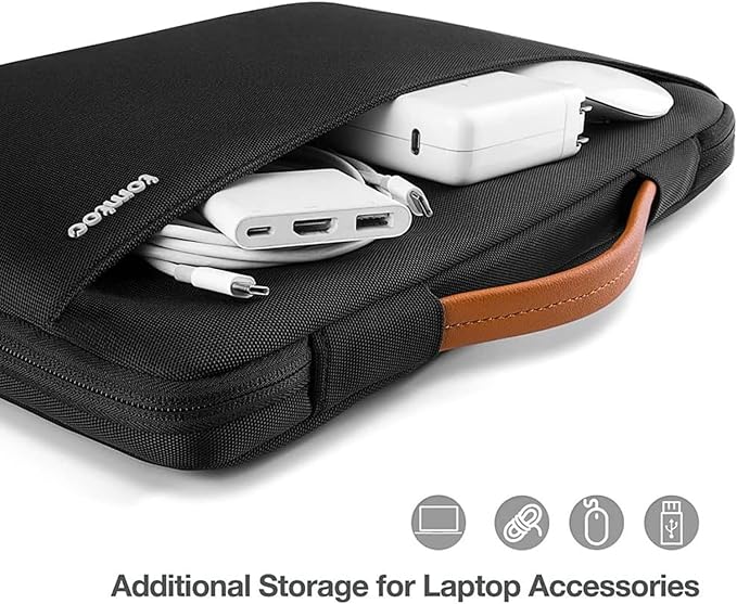 Tomtoc Defender-A22 Laptop Handbag 13.5 inches - Black - Desert Games