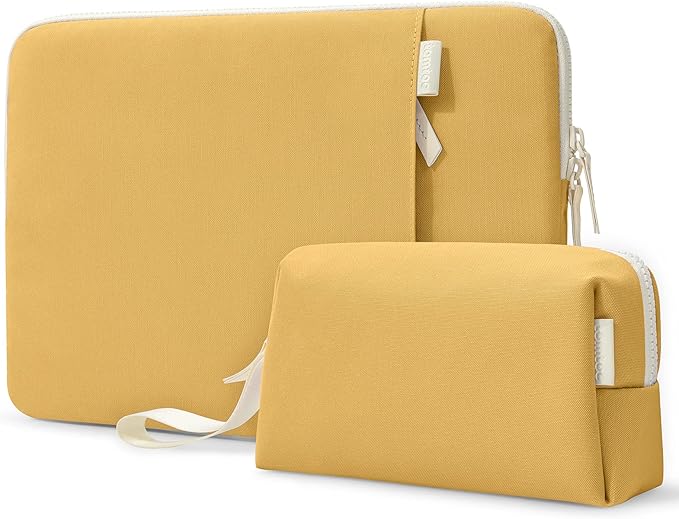 Tomtoc TheHer-A23 Jelly Laptop Sleeve Kit 13 inches - Yellow - Desert Games
