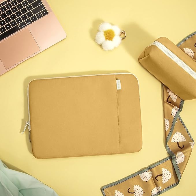 Tomtoc TheHer-A23 Jelly Laptop Sleeve Kit 13 inches - Yellow - Desert Games