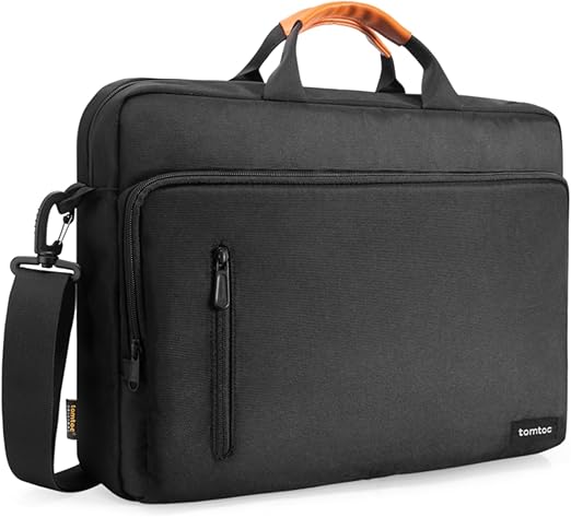 Tomtoc Defender - A50 Laptop Briefcase, 13-15.6 Inch Shoulder Bag - Black - Desert Games