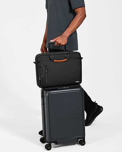 Tomtoc Defender - A50 Laptop Briefcase, 13-15.6 Inch Shoulder Bag - Black - Desert Games