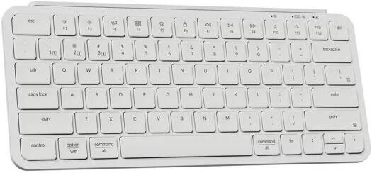 Keychron B1 Pro Ultra-Slim Keyboard, Wireless Bluetooth 5.2, 2.4 GHz, 1000 Hz Polling Rate, English - Arabic Layout - Ivory White  B1P-K8-AR - Desert Games