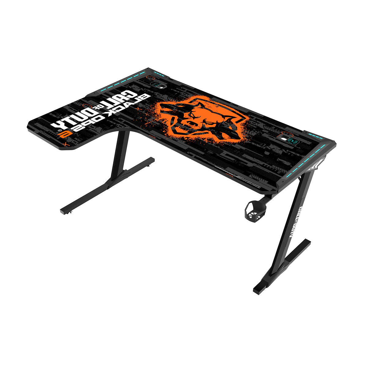 GAMEON Call Of Duty BLKOPS6-RAPTOR-L RGB Flowing Light Gaming Desk - Desert Games
