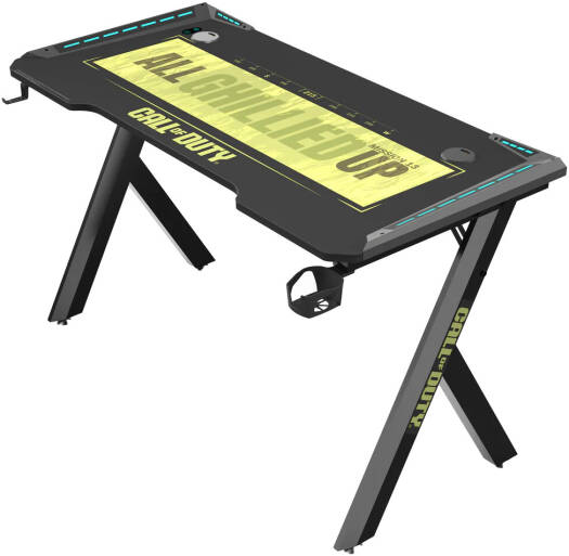 GAMEON Call Of Duty Hawksbill Series RGB Flowing Light Gaming Desk, Size 1200-600-720mm - Desert Games