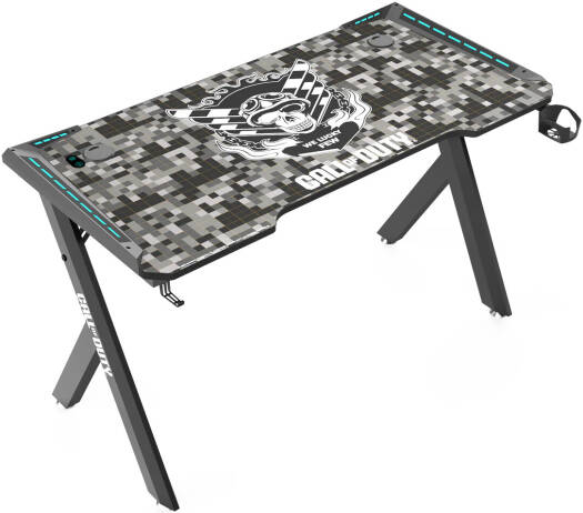 GAMEON Call Of Duty Hawksbill Series RGB Flowing Light Gaming Desk, (Size 1200-600-720mm) - Desert Games