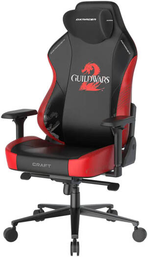 DXRacer Craft Guild Wars 2 Edition Gaming Chairs Extra Large Size - Black / Red - Desert Games