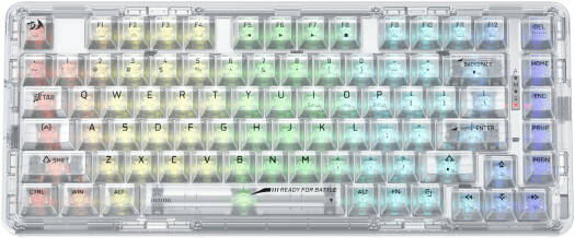 Redragon Elf Pro K649 Gasket 78% 82-Keys Mechanical Gaming Keyboard - White  K649CT-RGB-PRO - Desert Games