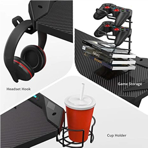 Eureka Ergonomic Gamer's Gear Rack Bundle - Cup Holder, Headset Hook ...