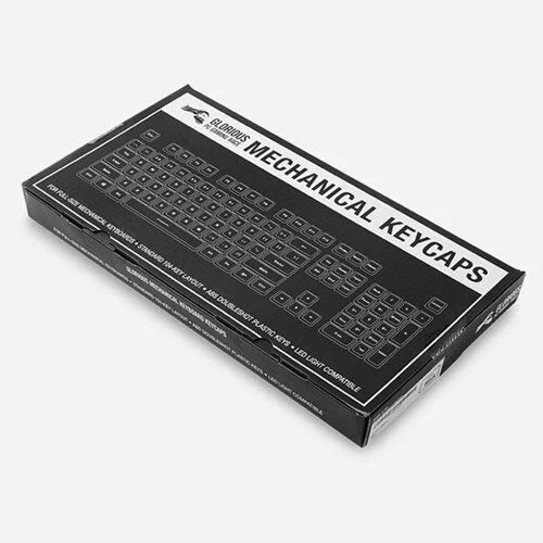 Glorious 104-Key ABS Double Shot Mechanical Keyboard Keycaps - Black  G-104-Black - Desert Games