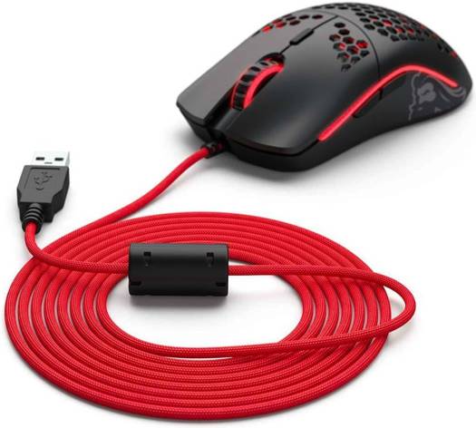 Glorious Ascended Cable V2, Highly Flexible & Ultra-light USB Mouse Cable, Red  G-ASC-RED - Desert Games