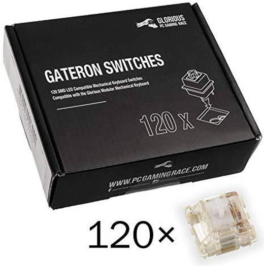 Glorious Gateron Mechanical Keyboard Switches, 120 Pieces For Full Keyboard, Clear  GAT-CLEAR - Desert Games