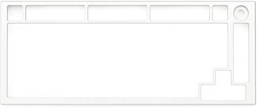 Glorious GMMK PRO 75% Alternative Top Frame - White GLO-ACC-P75-TF-EW - Desert Games