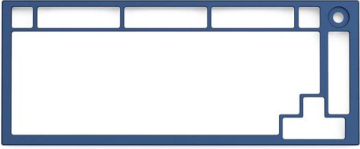 Glorious GMMK PRO 75% Alternative Top Frame - Navy Blue GLO-ACC-P75-TF-NB - Desert Games