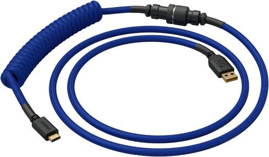 Glorious Coiled USB Type-C Keyboard Cable - Cobalt  GLO-CBL-COIL-COBALT - Desert Games