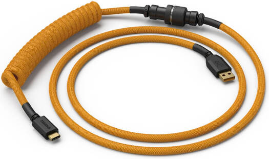 Glorious Coiled USB Type-C Keyboard Cable  - Glorious Gold GLO-CBL-COIL-GG - Desert Games