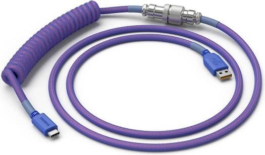 Glorious Coiled USB Type-C Keyboard Cable, Nebula  GLO-CBL-COIL-NEBULA - Desert Games
