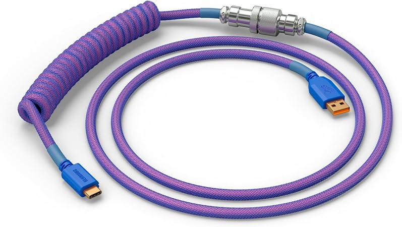 Glorious Gaming Premium Coiled Keyboard Cable - Nebula - Desert Games