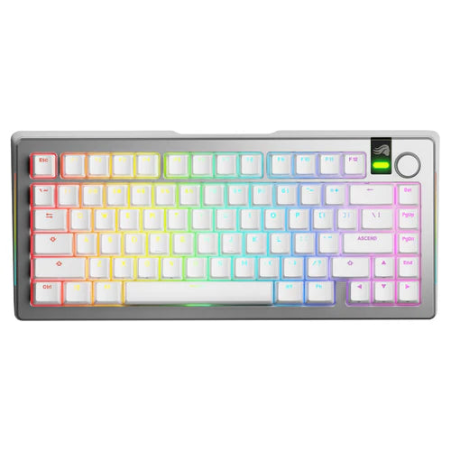 Glorious GMMK 3 Pro 75% Prebuilt Wireless Gaming Keyboard - Silver GMMK3-PRO-75-PB-FOX-WL-SIL-US - Desert Games