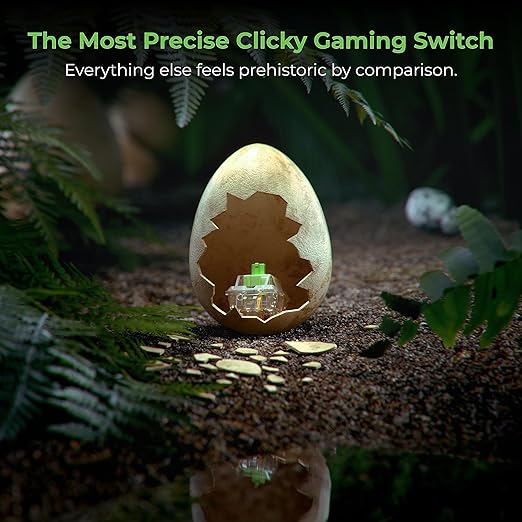 Glorious Raptor Clicky Switches for Mechanical Keyboards Pre-Lubed 36 PCS - Desert Games