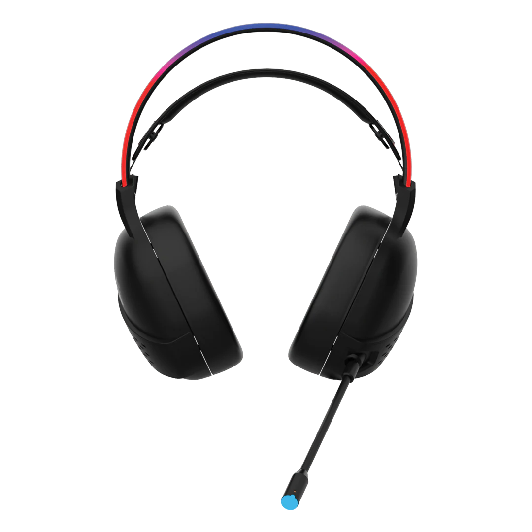 GAMEON GO-711 RGB Gaming Headset With Detachable Mic - Black - Desert Games