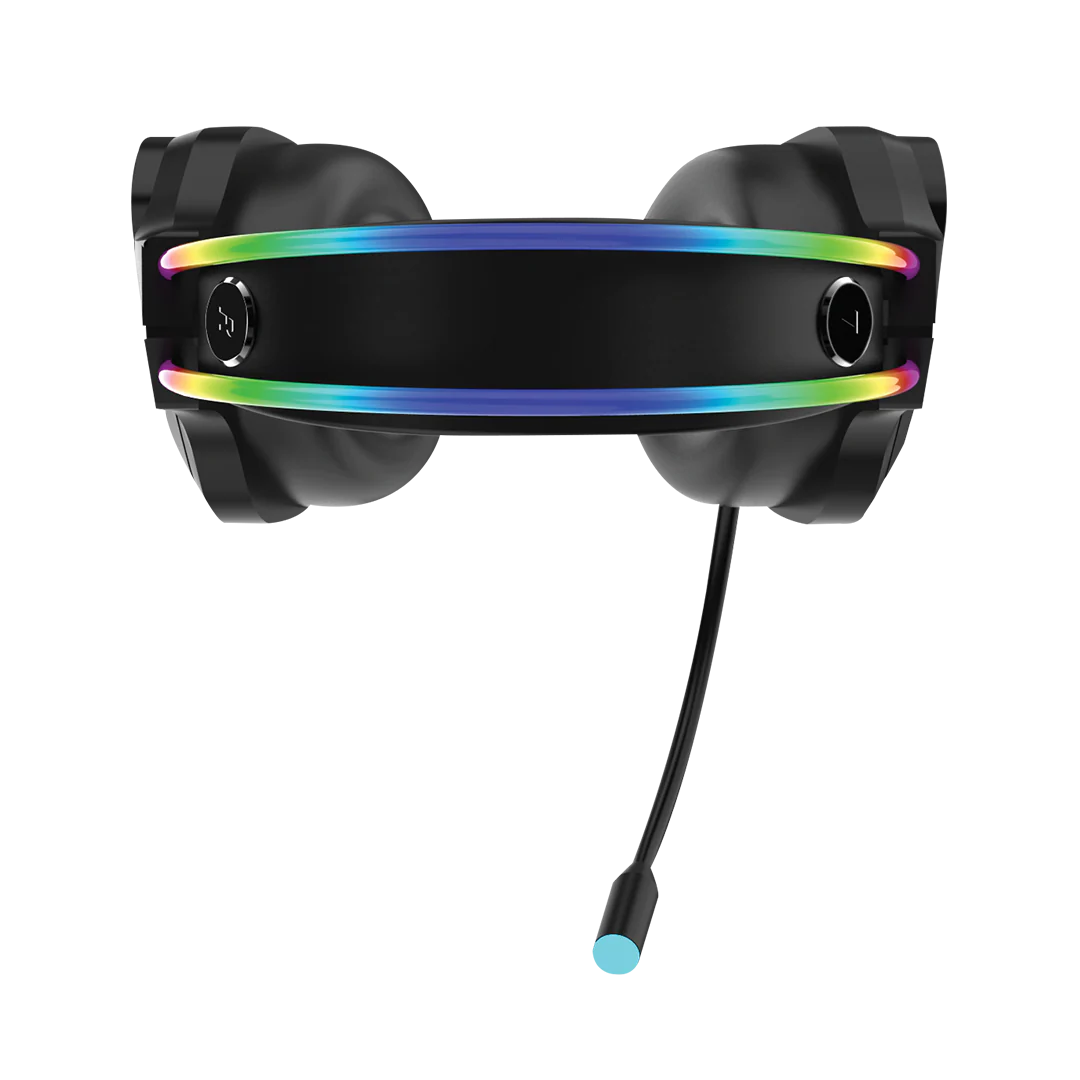 GAMEON GO-712 RGB Gaming Headset With Detachable Mic - Black - Desert Games