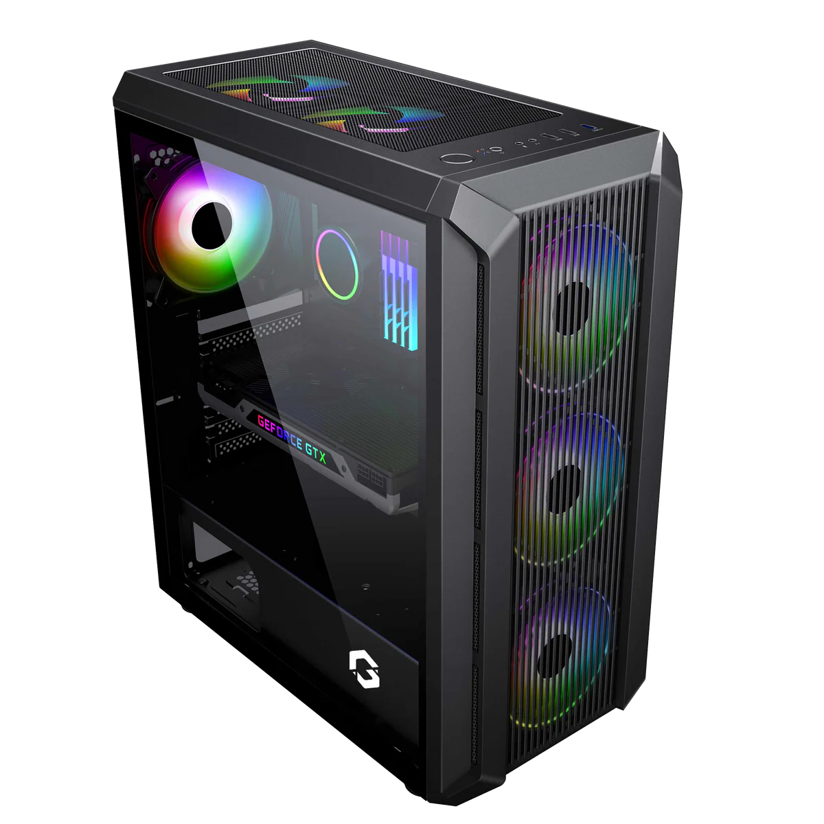 GAMEON TRIDENT II S-Series Mid Tower Gaming Case - Desert Games