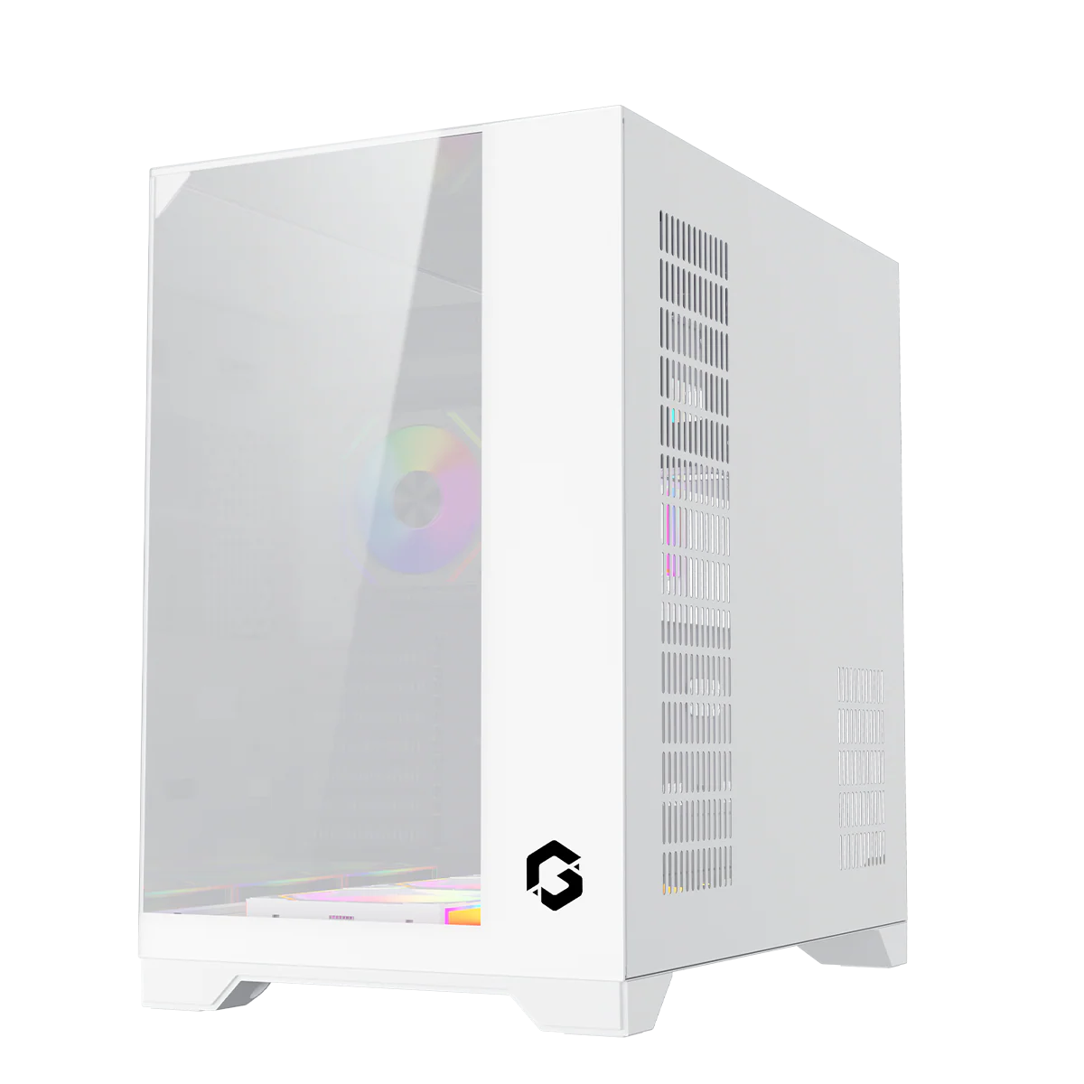 GAMEON Valkyrie I Series Mid Tower Gaming Case - White - Desert Games