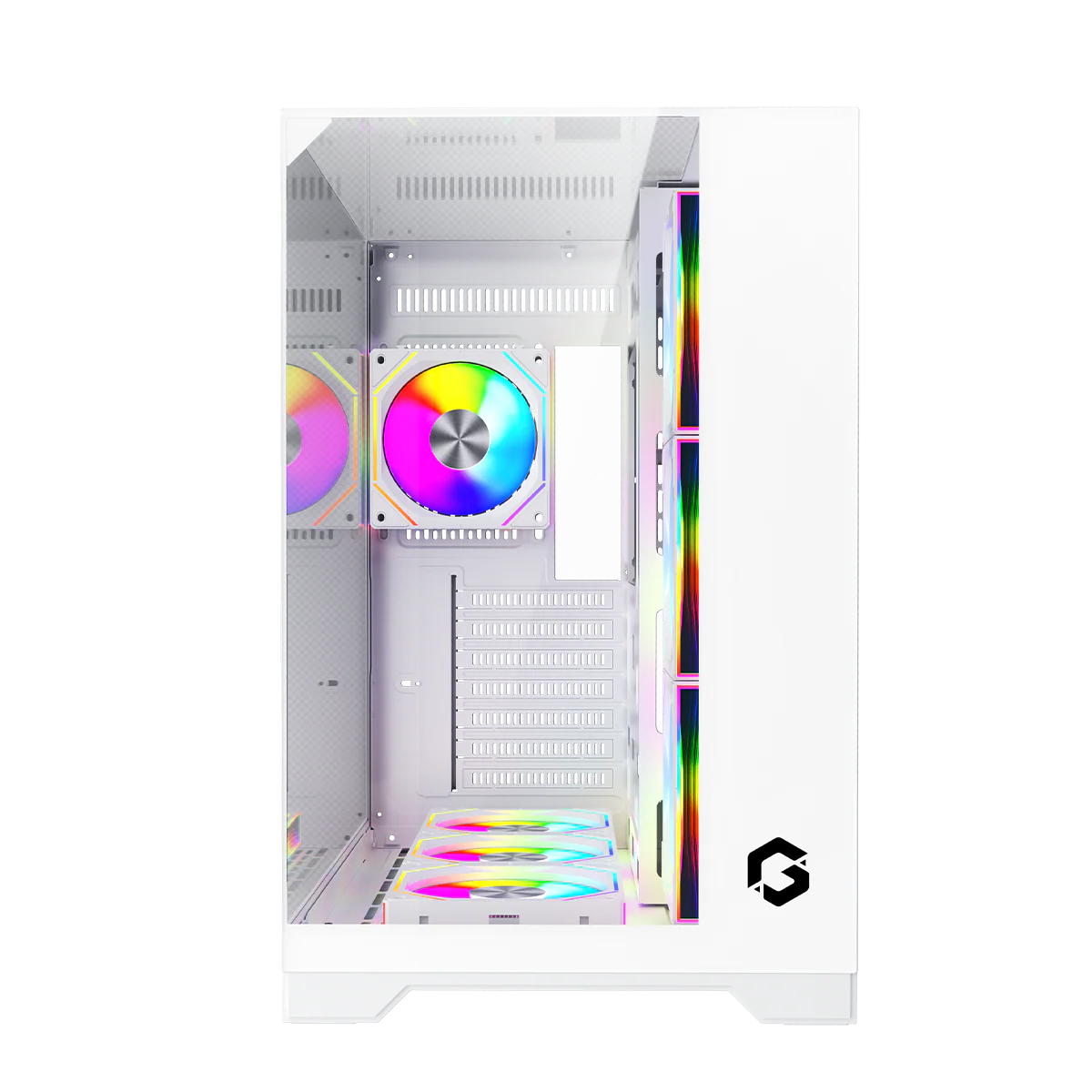GAMEON Valkyrie I Series Mid Tower Gaming Case - White - Desert Games