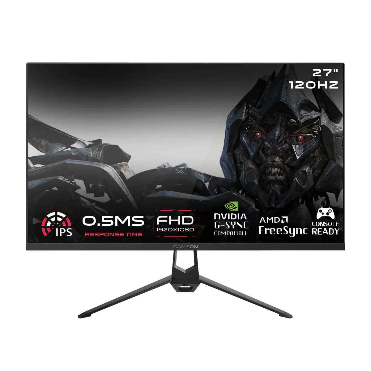 GAMEON GOES27FHD120IPS Essential Series 27" FHD, 120Hz, MPRT 0.5ms, HDMI 2.1, Fast IPS Gaming Monitor (Supports PS5) - Black - Desert Games