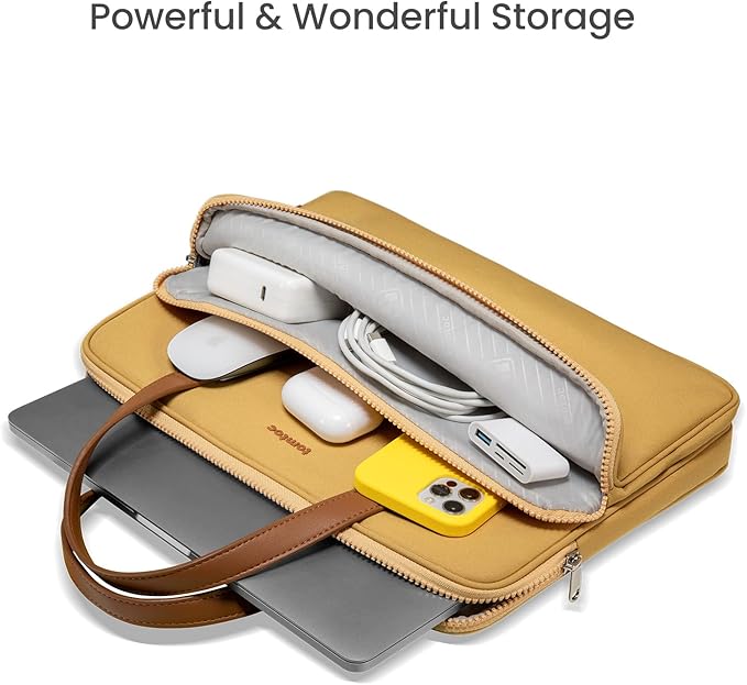 Tomtoc TheHer-H21 Laptop Handbag for Women 13.5 inches - Yellow - Desert Games